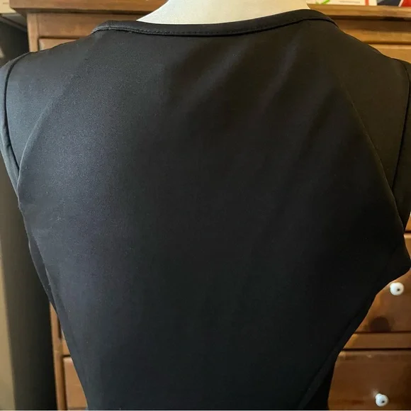 Sweet Storm L Black Dress Cut Outs Fit & Flare CUTE - Picture 5 of 6